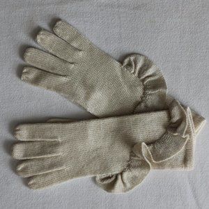 NWOT Talbots ruffled knit gloves